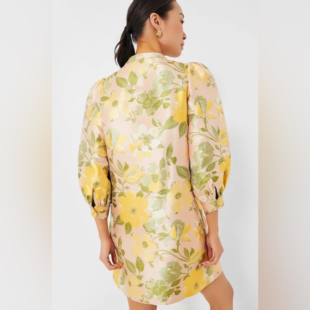 POMANDER PLACE small Daylily Jacquard Samantha Dress EUC - Picture 7 of 11